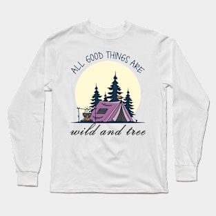 Camping Long Sleeve T-Shirt